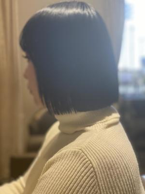 【髪質改善カラー】【切りっぱなしボブ】