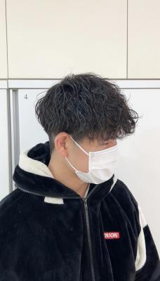 波巻きパーマ