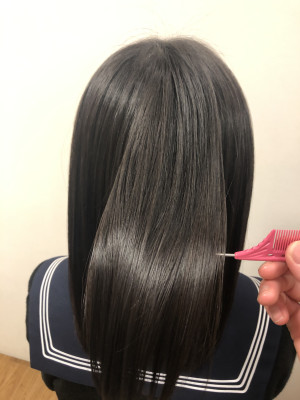 髪質改善酸性ストレート　
