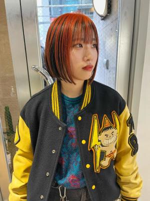 ホワイトグレージュ　ボブルフ　くすみブルー