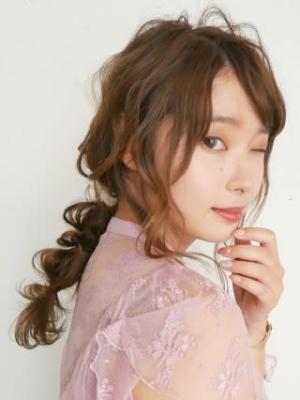 三軒茶屋_レディース_ヘアセット_ヘアアレンジ_ブラウン_