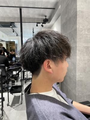 メンズヘア整形スパイラルパーマ波巻きツイストメンズパーマ髪型