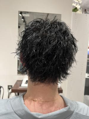 メンズヘア整形スパイラルパーマ波巻きツイストメンズパーマ髪型