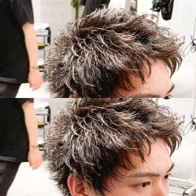 メンズヘア整形スパイラルパーマ波巻きツイストメンズパーマ髪型 メンズヘア整形スパイラルパーマ波巻きツイストメンズパーマ髪型のイメージ画像