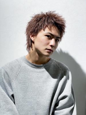 メンズヘア整形スパイラルパーマ波巻きツイストメンズパーマ髪型