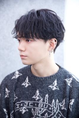 メンズヘア整形スパイラルパーマ波巻きツイストメンズパーマ髪型