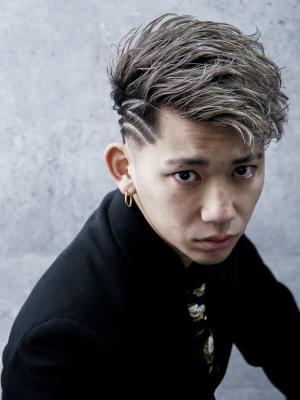 メンズヘア整形スパイラルパーマ波巻きツイストメンズパーマ髪型