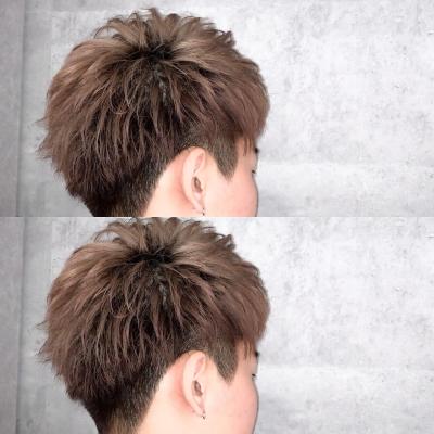 メンズヘア整形スパイラルパーマ波巻きツイストメンズパーマ髪型