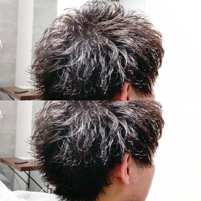 メンズヘア整形スパイラルパーマ波巻きツイストメンズパーマ髪型