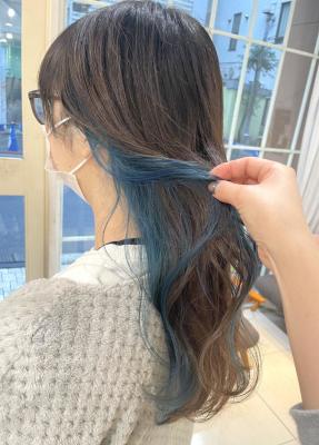 ちらっと見える大人気インナーカラー☆【横浜】