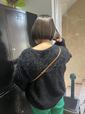 ボブ　切りっぱなしボブ　ミニボブ