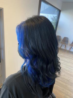 フェイスフレーミング×インナーカラー　Blue ！