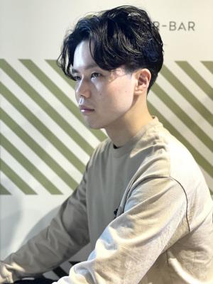 大人のニュアンスパーマスタイル【BARBER-BAR】