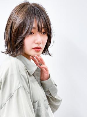 【長谷川】ナチュラル外はねボブ