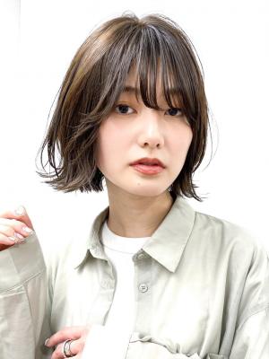 【長谷川】ナチュラル外はねボブ