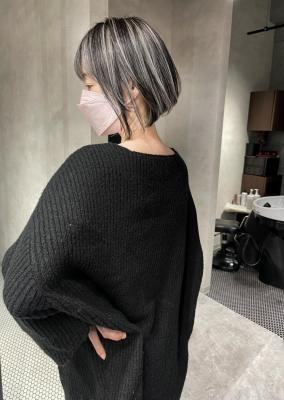 ★ショートヘアに映えるハイライトデザイン★