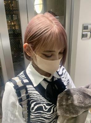 ピンクカラー 春カラー ピンクベージュ 