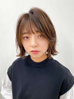 【長谷川】ナチュラル外はねボブ