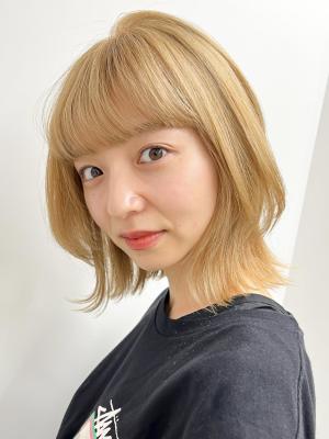 【長谷川】ミディアムレイヤーボブ
