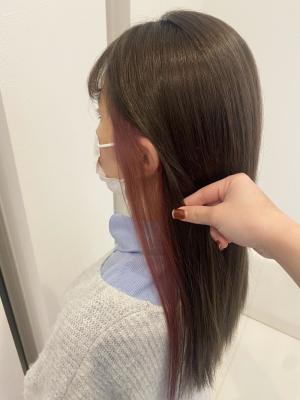 イヤリングカラー×ピンクベージュ