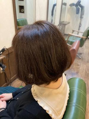 肩上ロングボブ