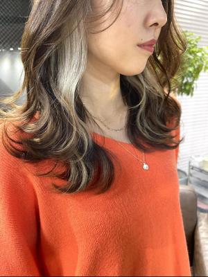 ショコラアッシュ　ヘルシースタイル　ふんわりカール　大人