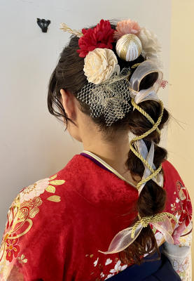 卒業式ヘアアップスタイル