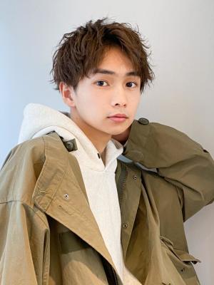 横浜☆アップバング　センターパート　ツーブロック