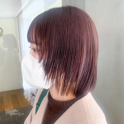 顔周りレイヤーボブ