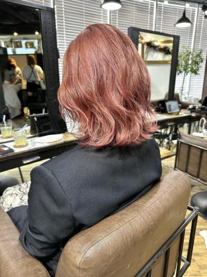 ショコラアッシュ　ヘルシースタイル　ふんわりカール　大人