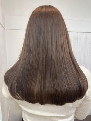 ◆艶カラー/ブラウンベージュ/髪質改善/ケラスターゼ
