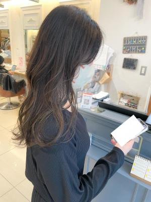 オリーブベージュ ブリーチなしカラー【横浜】w