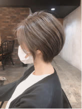 ◆ショートヘア/グレージュカラー/透明感カラー/美髪/ツヤ髪のイメージ画像