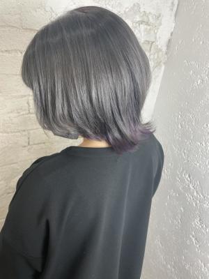 インナーカラーシルバーカラー池袋