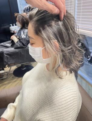 ショコラアッシュ　ヘルシースタイル　ふんわりカール　大人