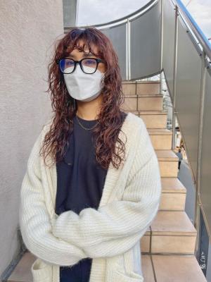 ショコラアッシュ　ヘルシースタイル　ハードパーマ