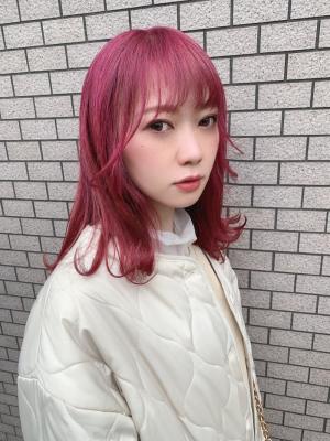 Lia＆汐見悠佑　高発色ピンクカラー♪