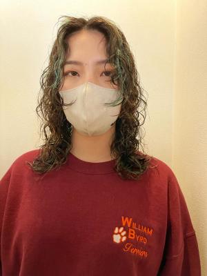 ショコラアッシュ　ヘルシースタイル　ハードパーマ