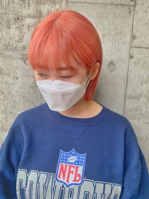 ホワイトグレージュ　ボブルフ　くすみブルー