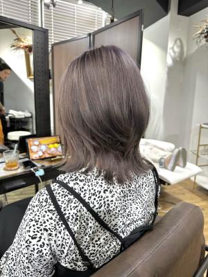 ショコラアッシュ　ヘルシースタイル　ふんわりカール　大人