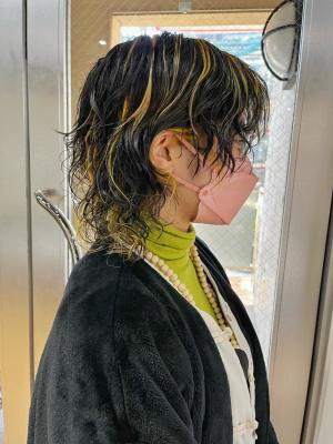 ショコラアッシュ　ヘルシースタイル　ハードパーマ