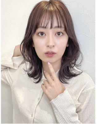 ワンカール韓国くびれヘア大人ミディアム2のイメージ画像