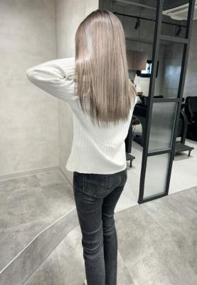 ★ロングレイヤー×シルバーベージュ★