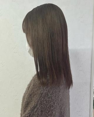 Lia&伊藤雪乃　ダブルカラーで透明感あるベージュに♪