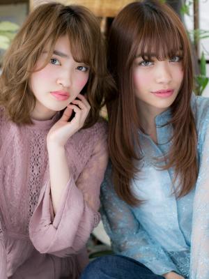 外人風カラー小顔透け感ラブstyle 　リラクシー