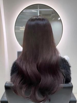 《韓国ヘア》髪質改善×ピンクブラウンカラー