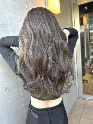 ショコラアッシュ　ヘルシースタイル　ふんわりカール　大人