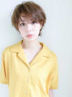 小顔フリンジバング　ショート