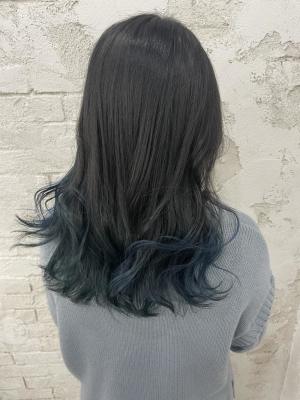グラデーションオーシャンブルーイルミナ