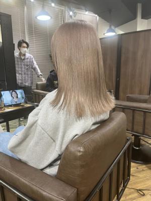 大人可愛いチョコレートモードプリカール外ハネボブハイライト